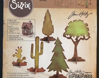 Sizzix Alterations Tim Holtz Bigz Village Landscape Dies 661813