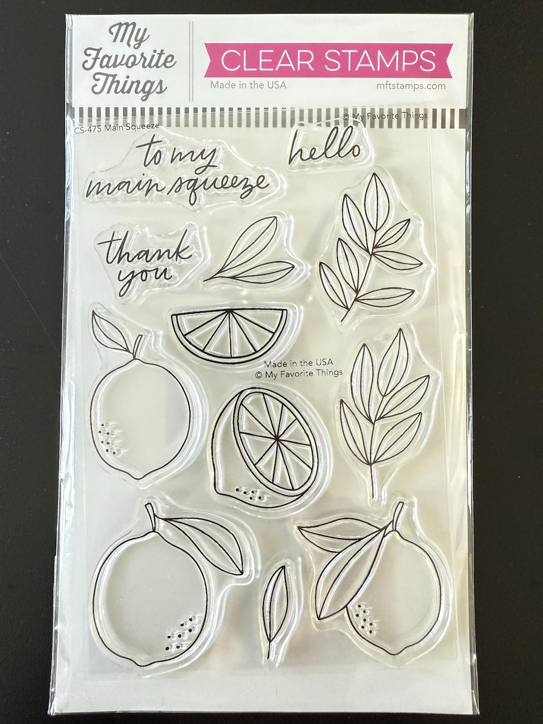 My Favorite Things Main Squeeze Stamp and Die Set CS-475 - Etsy