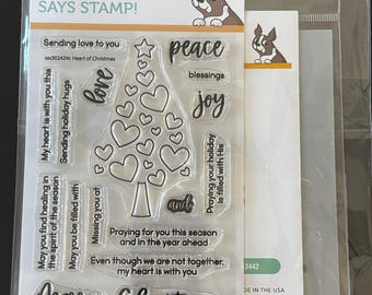 Simon Says Stamp Heart Of Christmas Stamp/Die Set And Stencil
