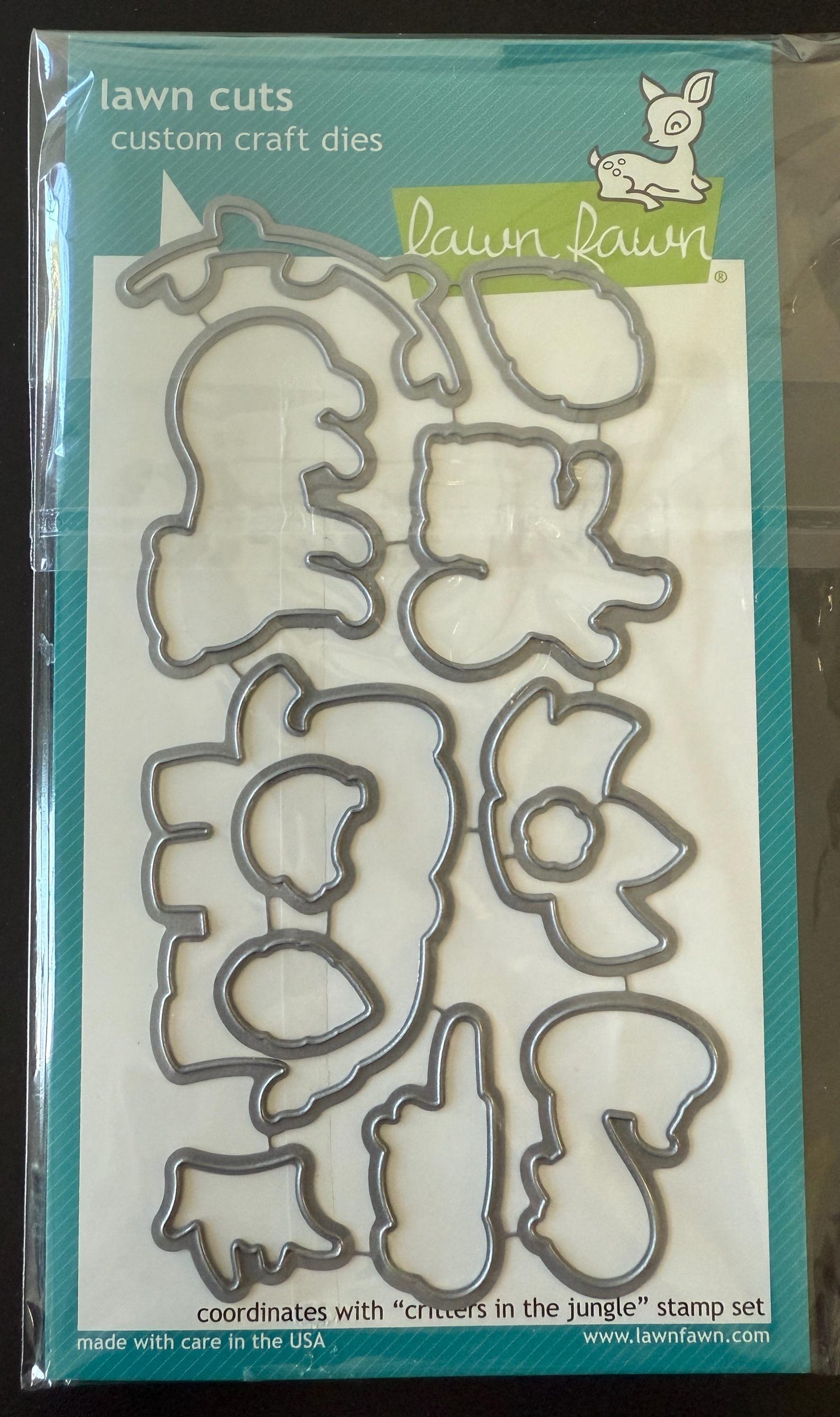 Lawn Fawn Critters in the Jungle Clear Stamps and Die Set - Etsy