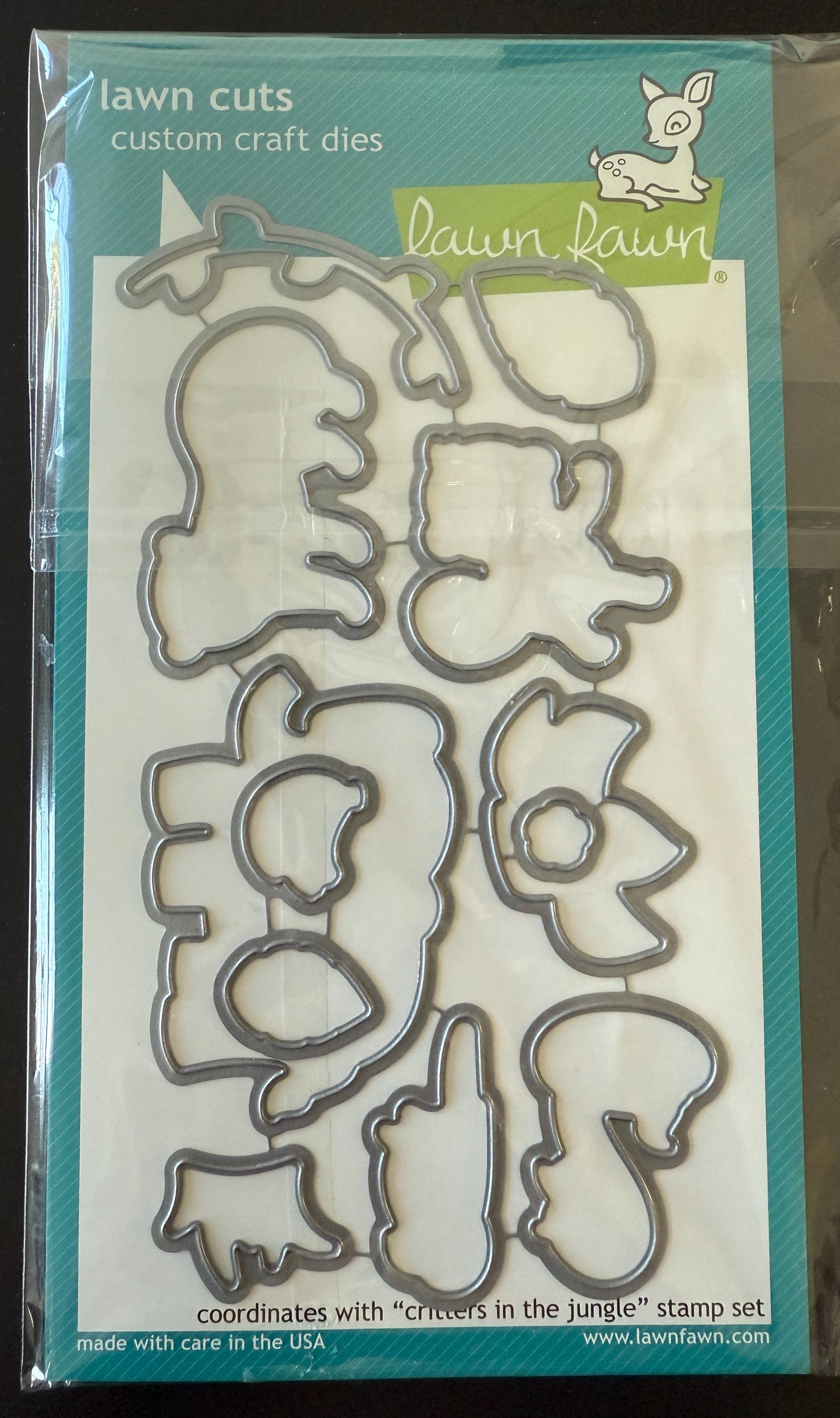 Lawn Fawn Critters in the Jungle Clear Stamps and Die Set - Etsy