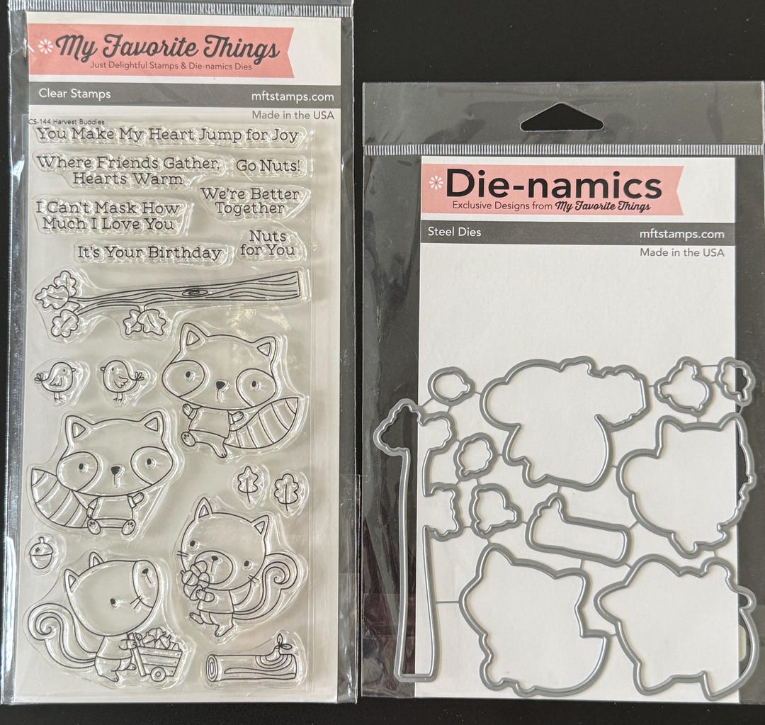 My Favorite Things Harvest Buddies Stamp and Die Set - Etsy
