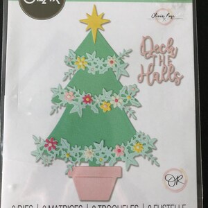 Sizzix Thinlits Die Tim Holtz die title Embellished Christmas tree 665707