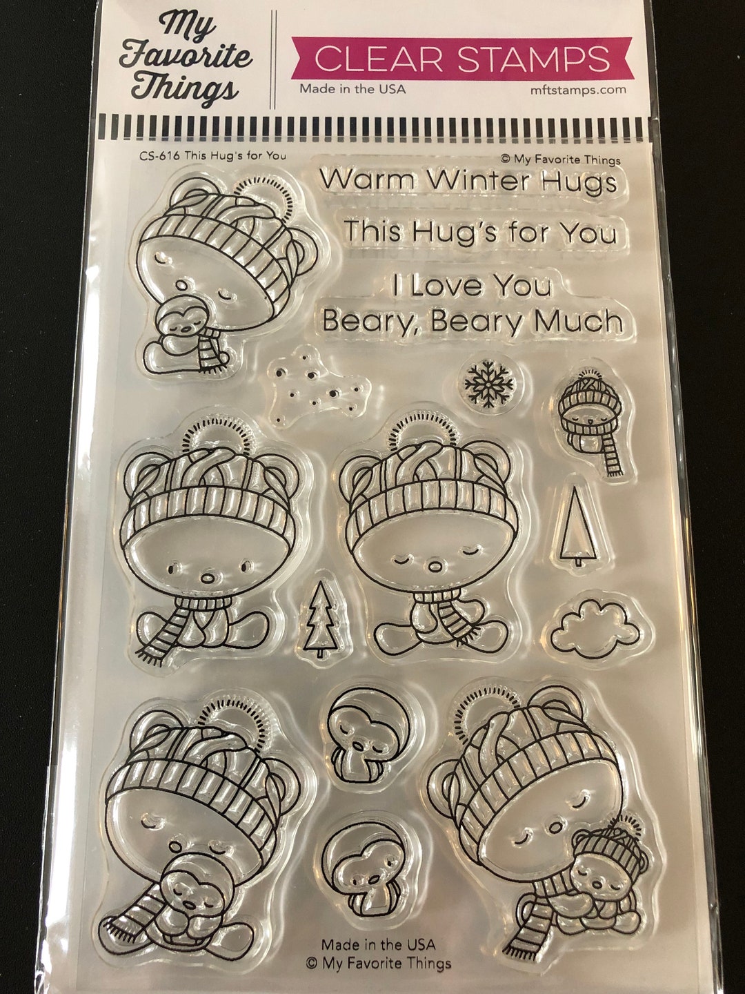 My Favorite Things This Hugs for You Stamp - Etsy