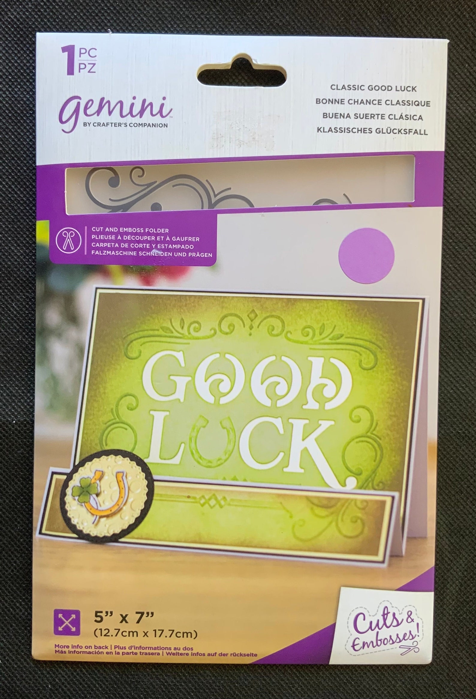 Gemini 3D Embossing Folder Classic Good Luck** - Etsy