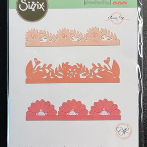 Sizzix Thinlits Die Set Bold Floral Edges 665472**