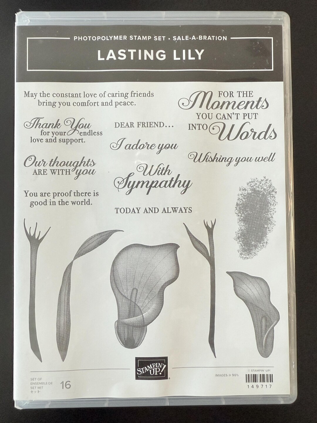 Stampin up Stamp and Die Set Lasting Lily 149717/150071 - Etsy