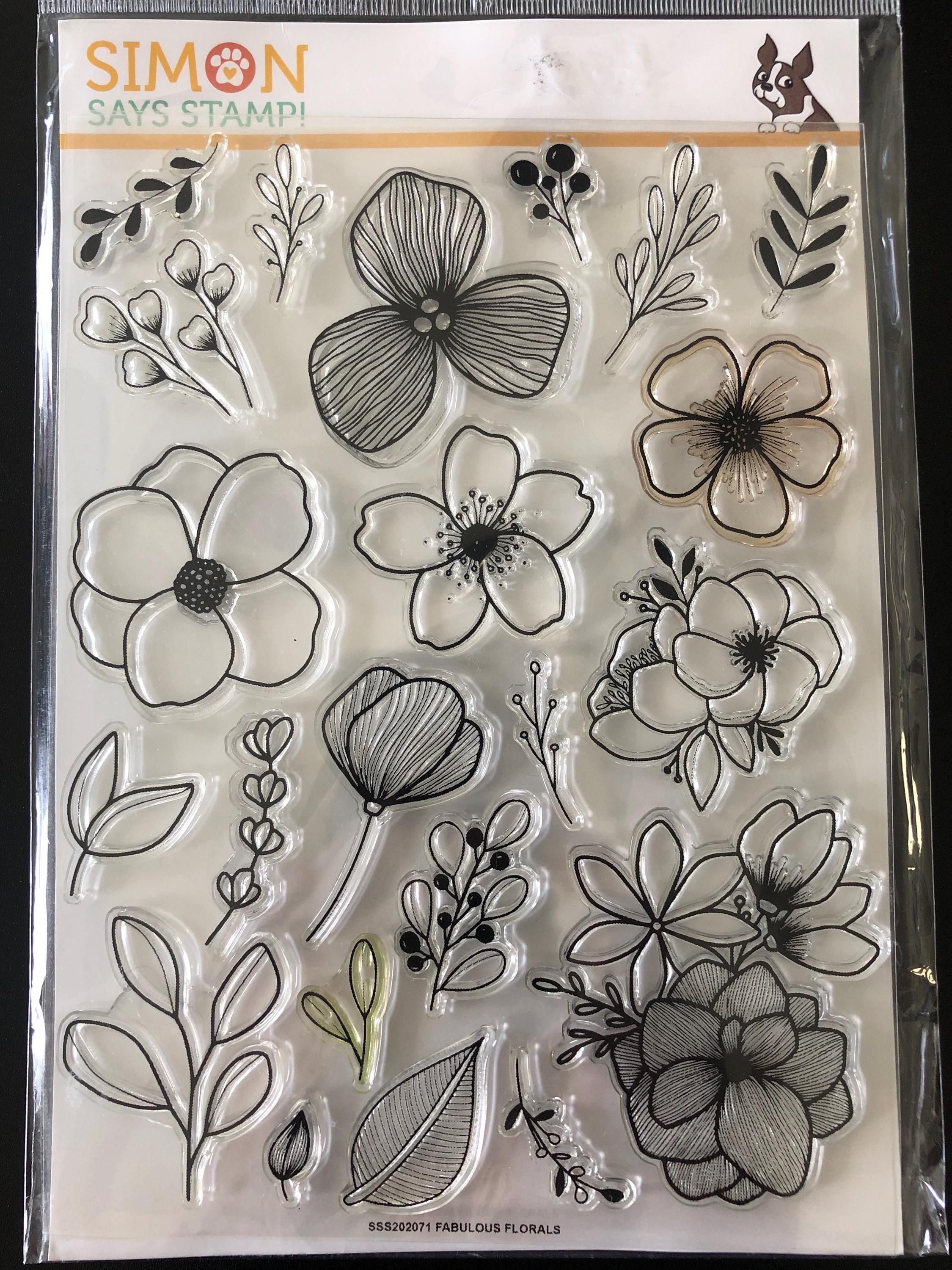 Simon Says Stamp Fabulous Florals Clear Stamp (used) - Etsy
