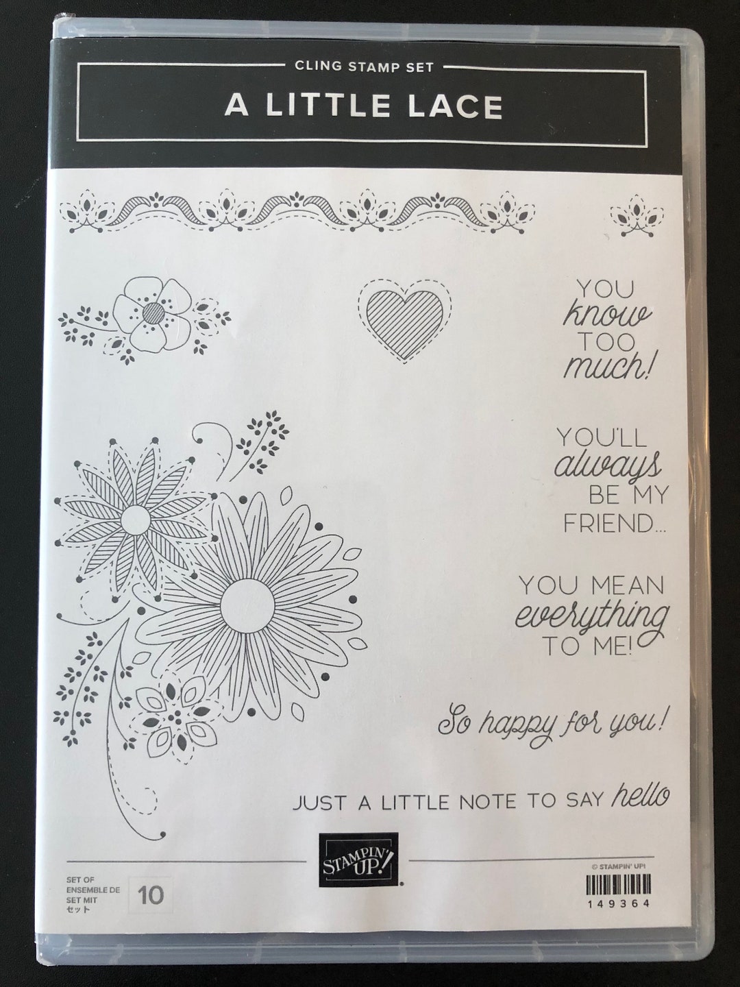Stampin up A Little Lace Stamp Set - Etsy