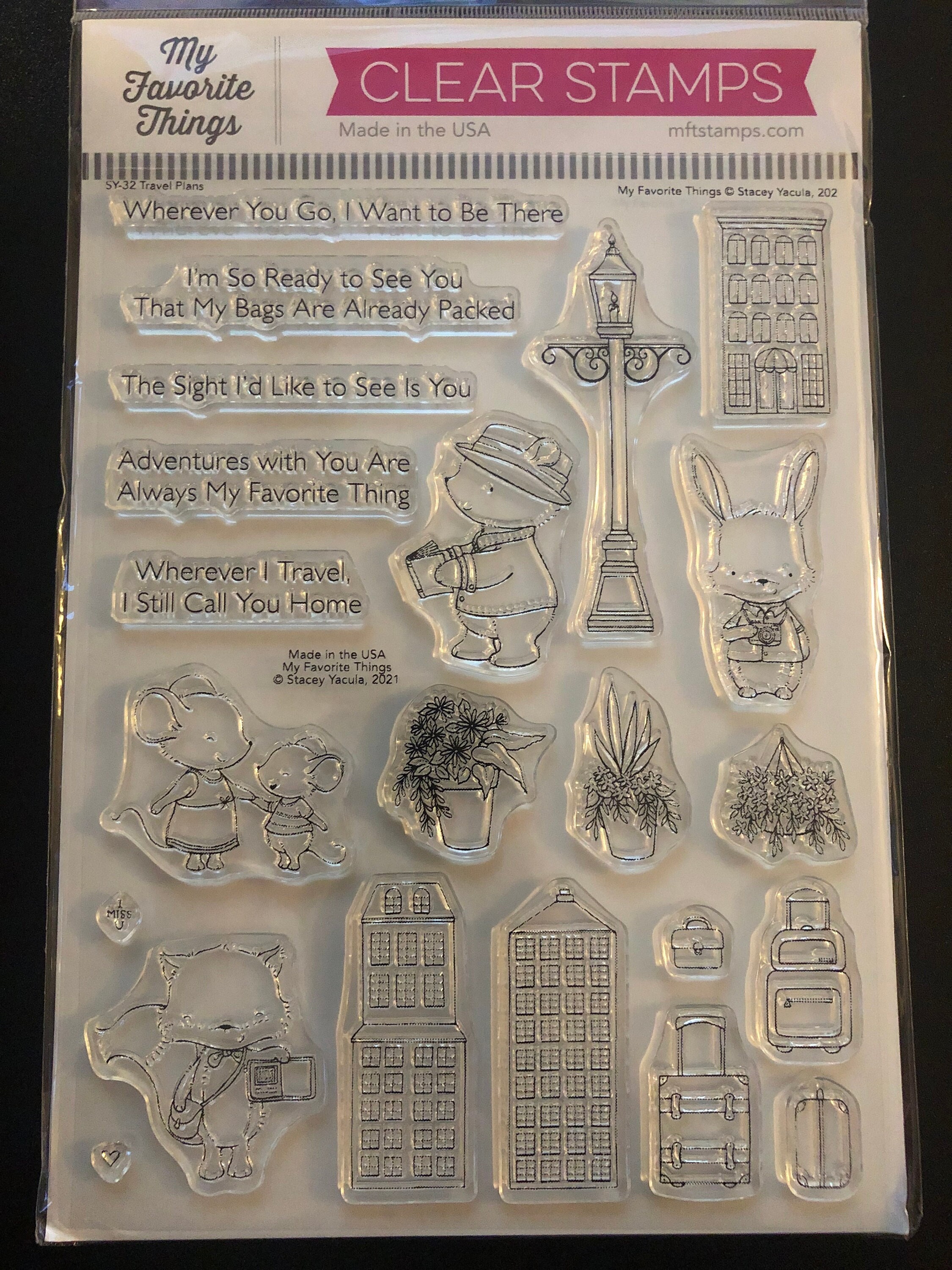 My Favorite Things Travel Plans Stamp and Die Set SY-32 - Etsy