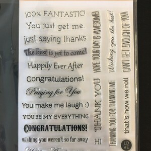 Simon Says Stamp Tilted Banner Sayings Clear Stamp