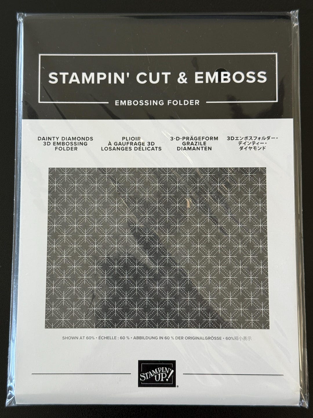 Stampin’ up 3D Embossing Folder Stampin’ Cut & Emboss Dainty Diamonds ...