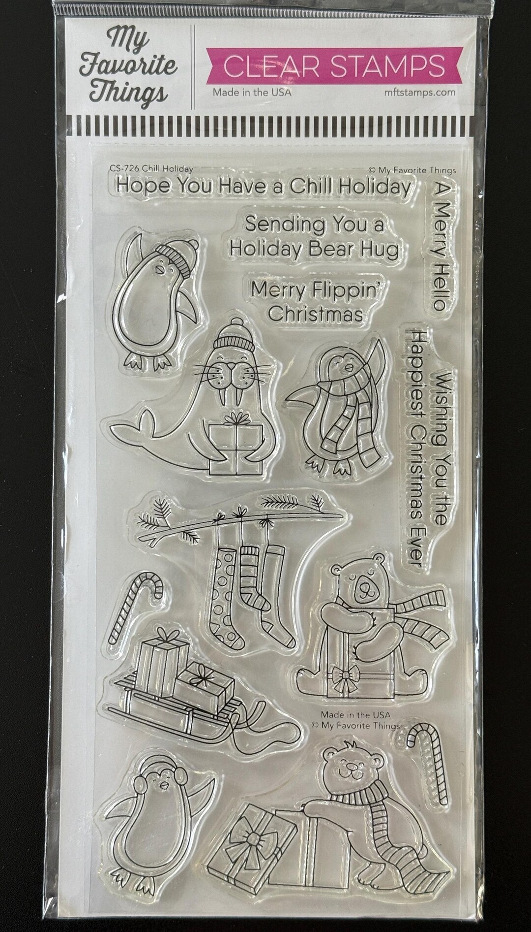 My Favorite Things Stamp Chill Holiday CS-726 Stamp Only - Etsy