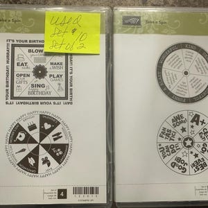 Stampin Up Take A Spin Stamp Set (2) 122015