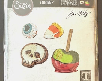 Sizzix Thinlits Tim Holtz Trick Or Treat, Colorized 666002
