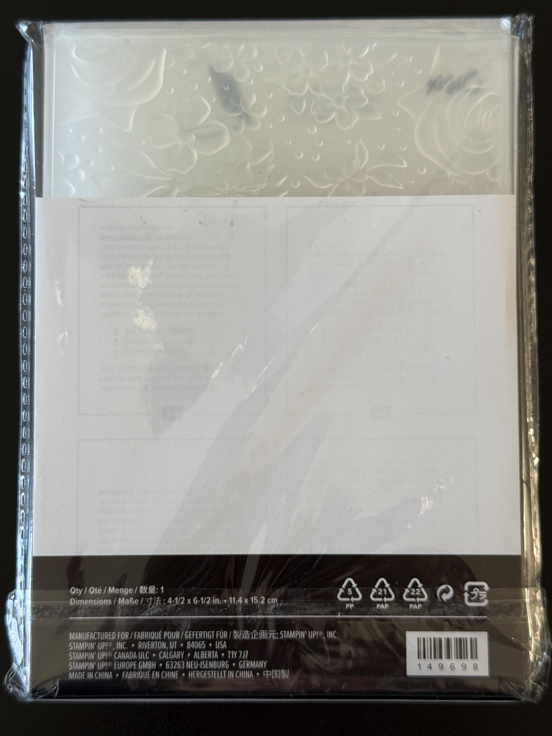 Stampin’ up 3D Embossing Folder Stampin’ Cut & Emboss Country Floral ...