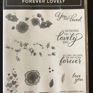 Stampin up Forever Lovely Stamp and Die Set, Flowers Edgelits (used) - Etsy