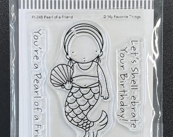 My Favorite Thing Pure Innocence Pearl Of A Friend Clear Stamp & Die Set