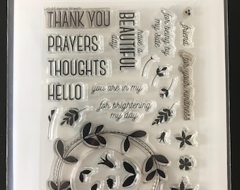 My favorite things stamp Spring Wreath Stamp and die set LJD57