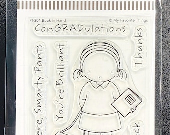 My Favorite Thing Pure Innocence Book In Hand Clear Stamp & Die Set