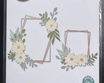 Sizzix Thinlits Geo Floral Frame 664377**