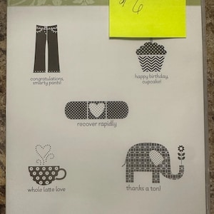 Stampin Up Patterned Occassions Stamp Set 129624