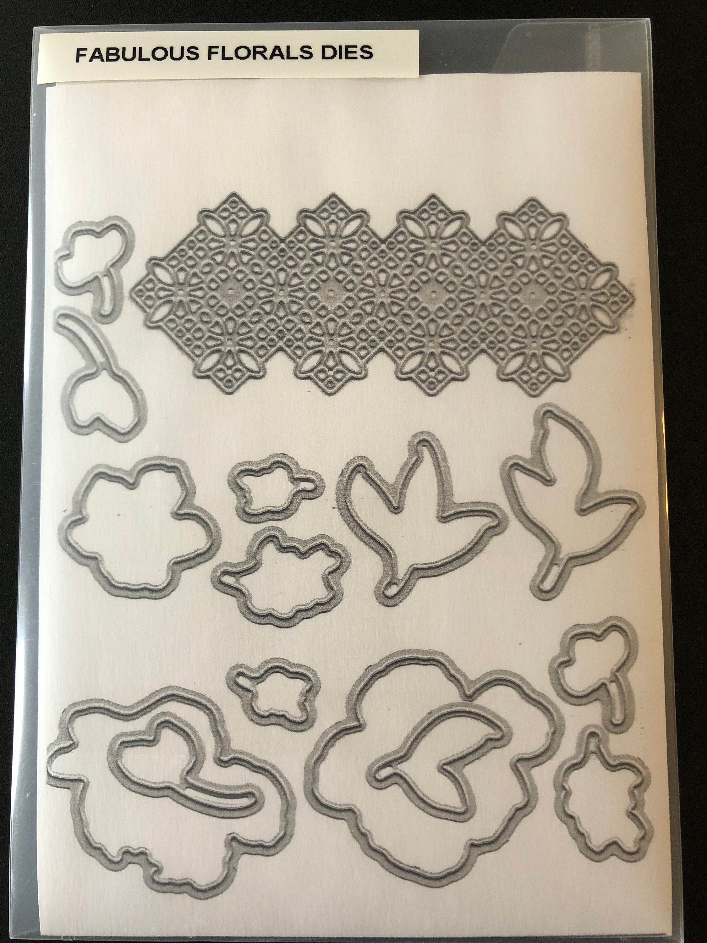 Stampin up Forever Lovely Stamp and Die Set, Flowers Edgelits (used) - Etsy