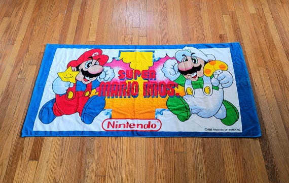 Vintage Never Used (c) 1988 Nintendo Towel, Super Mario Bros. - Etsy