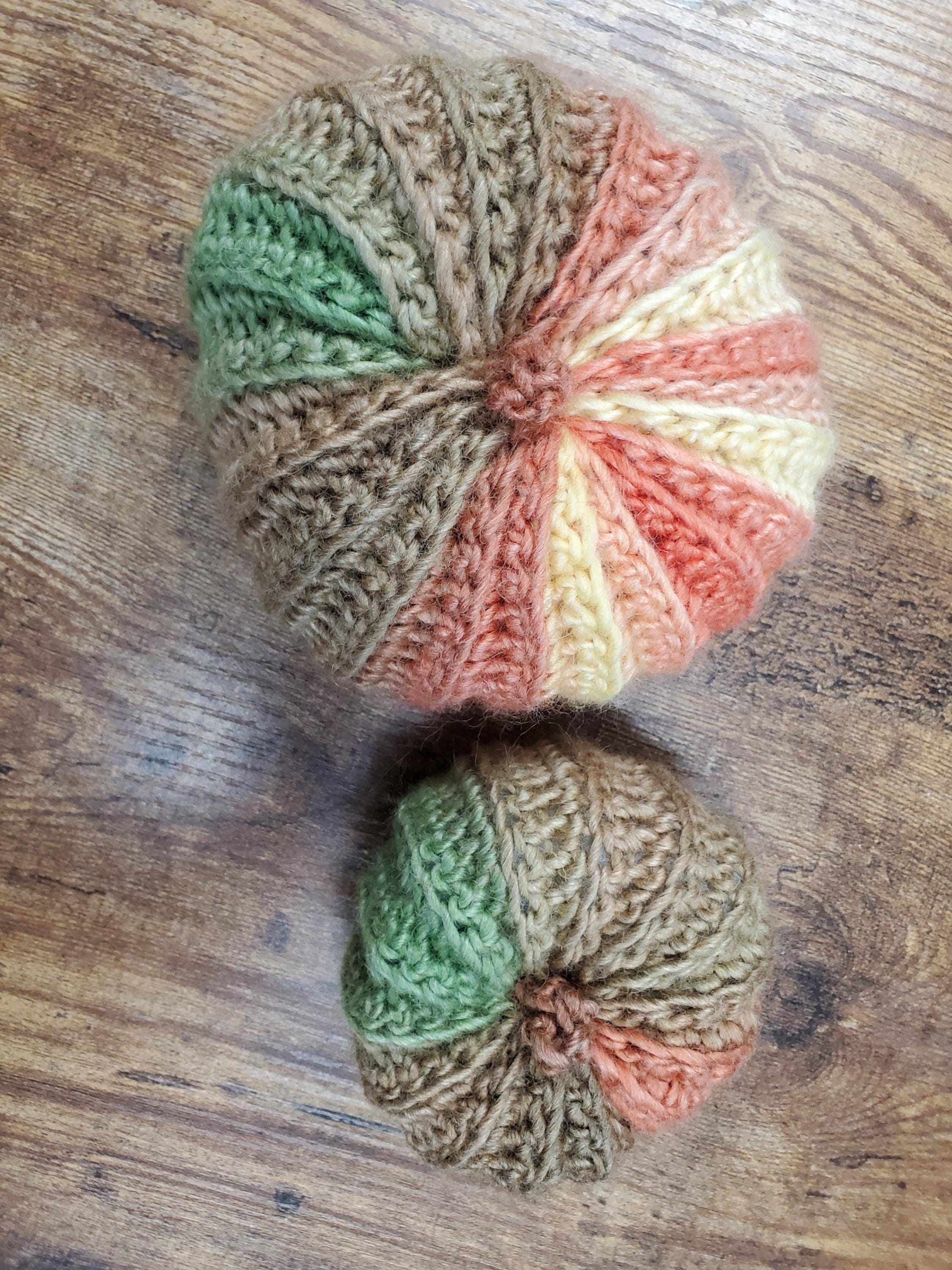 Crochet Pumpkins, Fall Decor - Image 1