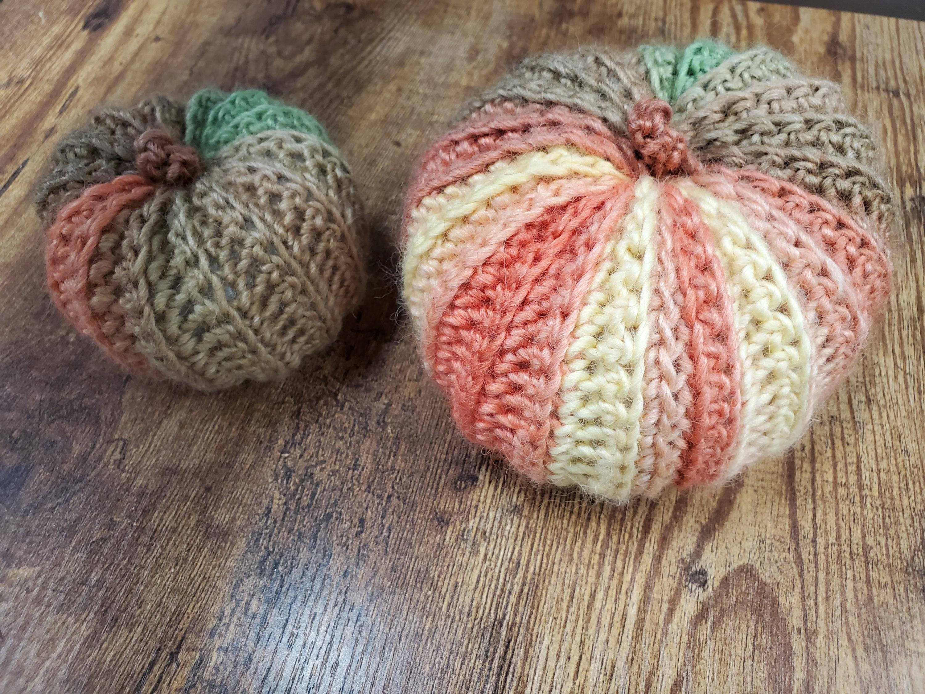 Crochet Pumpkins, Fall Decor - Thumbnail 2