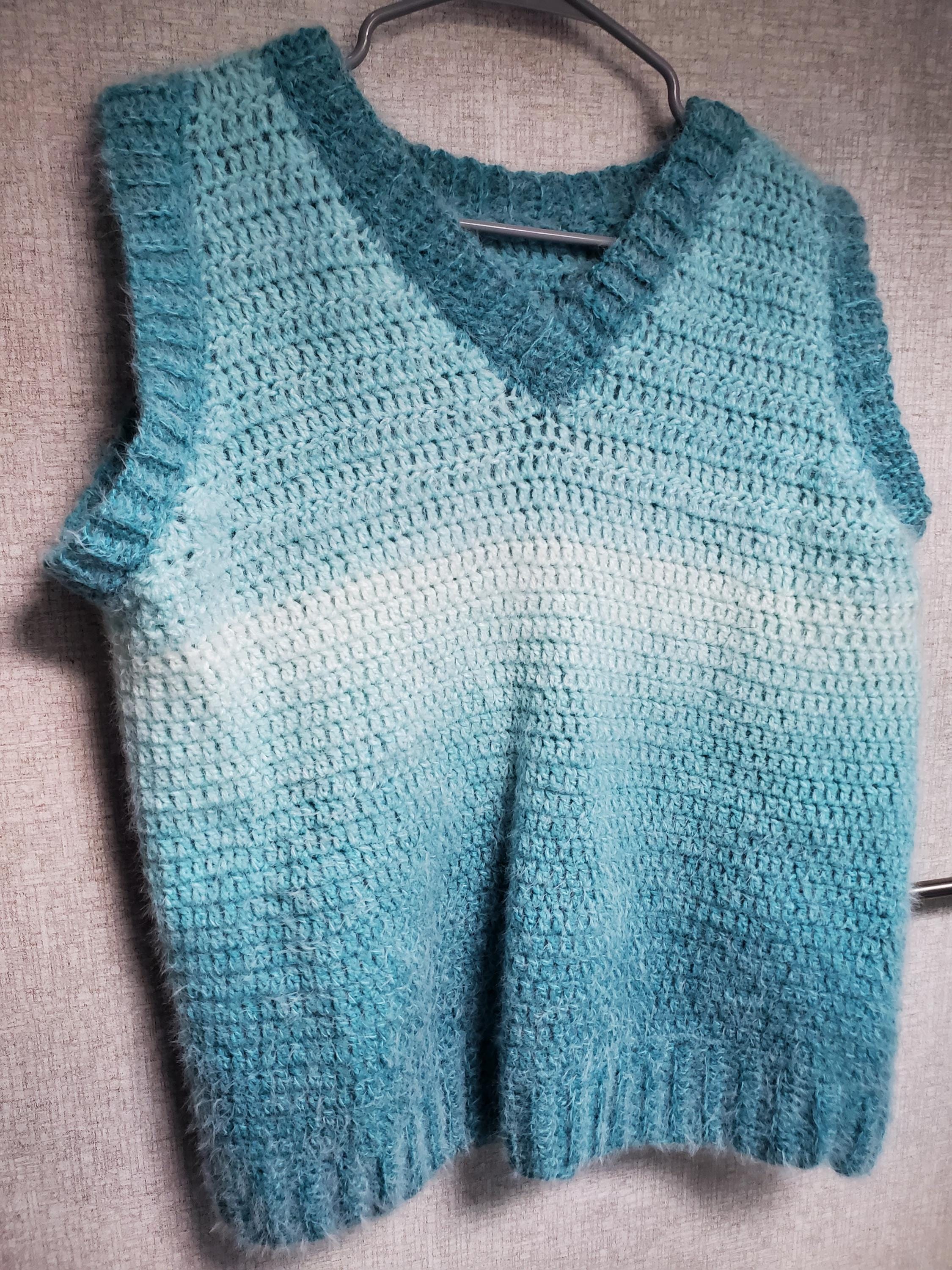Crochet Sweater Vest - Image 1