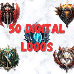 50 ファンタジー ロゴ - パック 1