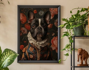 Impresión de Boston terrier DESCARGA DIGITAL Arte de pared para imprimir perros Impresiones divertidas Retratos de mascotas Pintura de perros Regalo para amantes de los perros Póster de perro Animal.