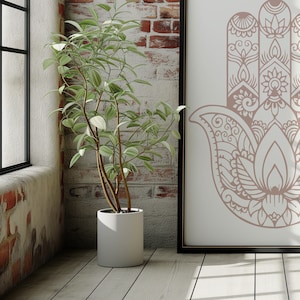 Hamsa wall art DIGITAL DOWNLOAD Minimalistic room decor Jewish hamssah PRINTABLE wall art Protection symbol print Hand of Fatima wall art.