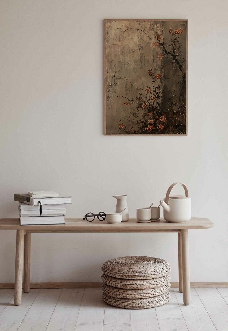 Wabi Sabi Wall Art Japandi Room Decor DIGITAL DOWNLOAD Japanese Blossom ...