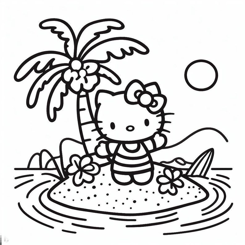 54 Kitties Coloring Pages, Printable Coloring Pages for Kids - Etsy