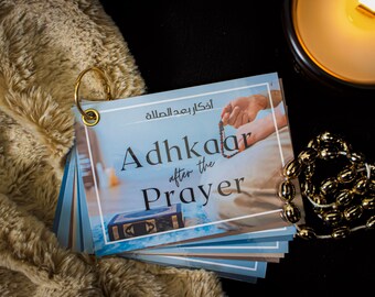 Authentic After Salah Adhkaar Cards Set - Supplication Essentials, Handmade Islamic Prayer & Protection Duas, Quran duas, Sunnah duas