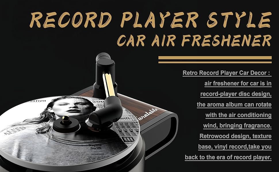 Customized Taylor Swift 12PCS Car Air Freshener Record Player Car Air  Fresheners Vent Clip Car Accessories for Women Gift for Daughter 