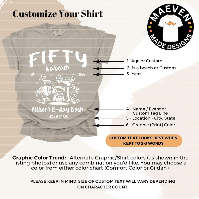 a t - shirt with the text customize your shirt