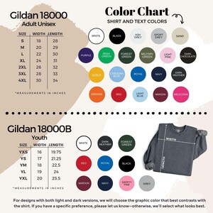 a poster with a bunch of different colors on it