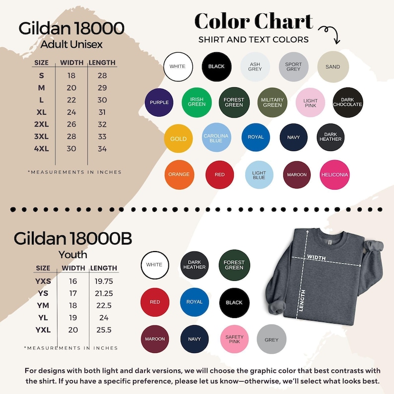 a poster with a bunch of different colors on it