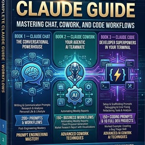Claude AI Guide: Chat, Cowork, Code-Arbeitsablauf (Digitaler Download)
