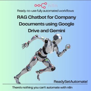 RAG Chatbot for Company Documents using Google Drive and Gemini n8n |BLUEPRINTS |Ready to use | includes Step by step PDF Guide