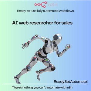 AI web researcher for sales| n8n workflow templates | BLUEPRINTS | Ready to use | includes Step by step PDF Guide