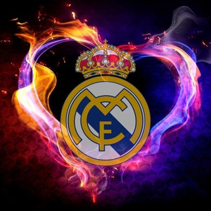 Soccer football Flag Fifa world cup Real Madrid Spain fans 3x5 Ft. Light weight, Polyester, quality print, Vibrant colors, Christmas gift