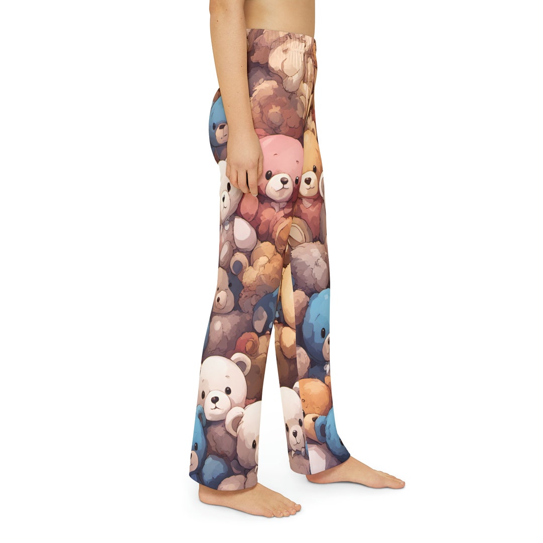 Lightweight & Comfortable Teddy Bear Pajama Pants for Kids Etsy