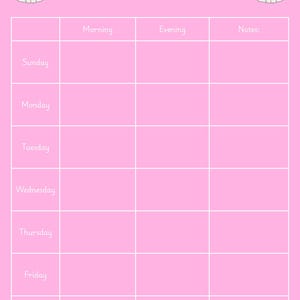 View of Cat Feeding Schedule Template (white) Editable - Etsy