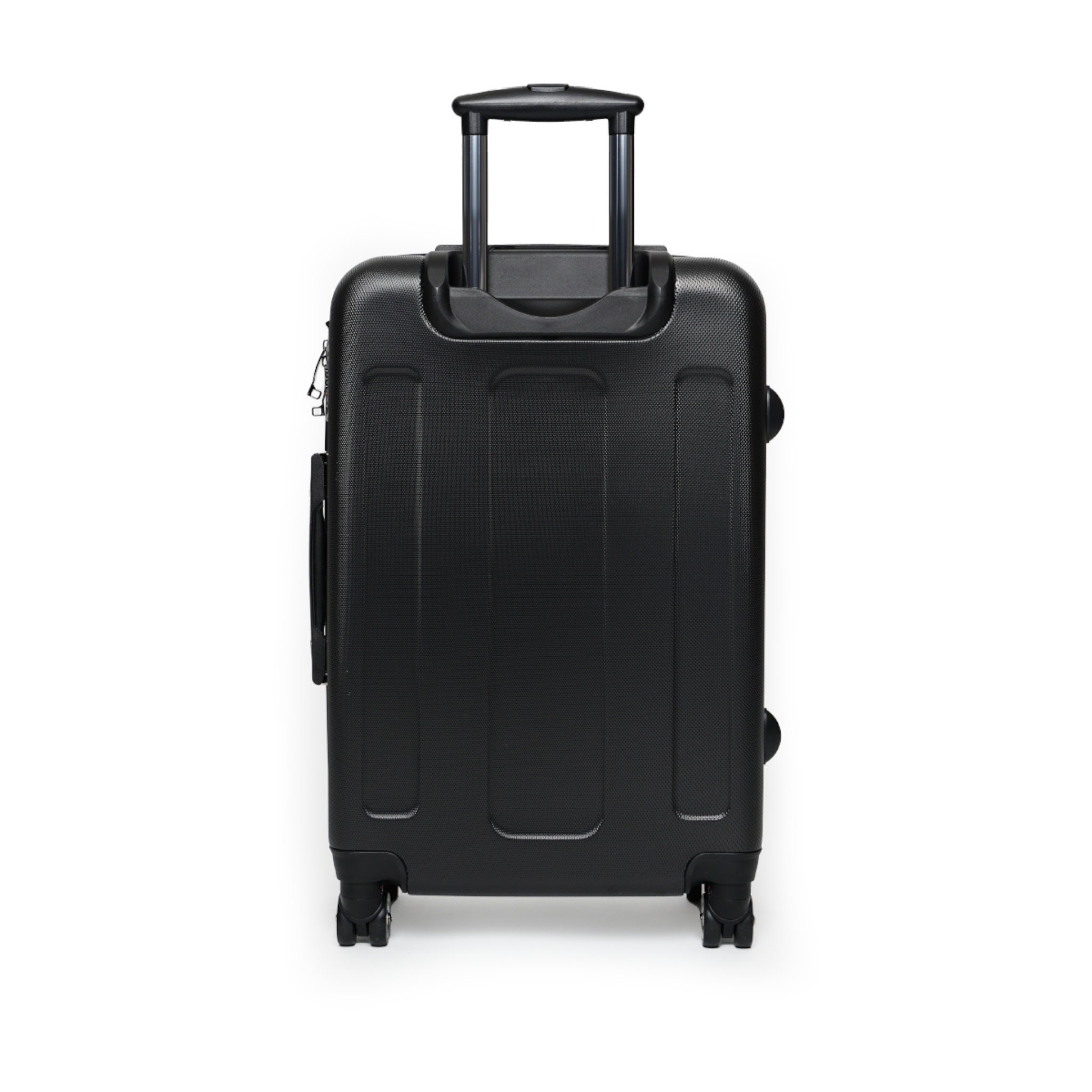 Travel Suitcase, Black Cat & Coffee Design, 360 Swivel Wheels, Adjustable Telescopic Handle, Premium Polycarbonate Shell