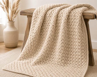 Häkelanleitung Granny Stripe Decke – Zeitlose Kuscheldecke im minimalistischen Design