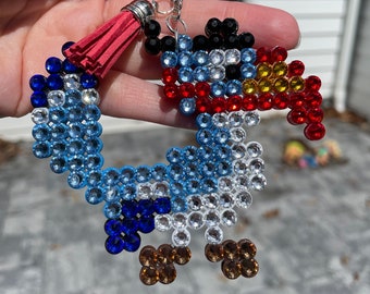 Rey León - Zazu - Llavero de Disney / Encanto de bolso - con pedrería de vidrio genuino